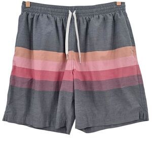 Chubbies Mens XL The Sunset Stripe Classic Swim Trunks